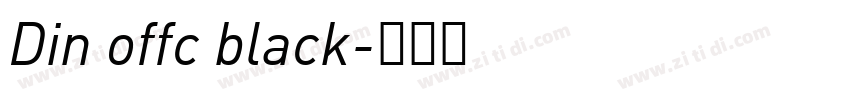 Din offc black字体转换